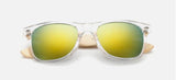 Retro Bamboo Wood Sunglasses Men Women Brand Sport Goggles Gold Mirror Sun Glasses UV400 Shades lunette oculo 1501