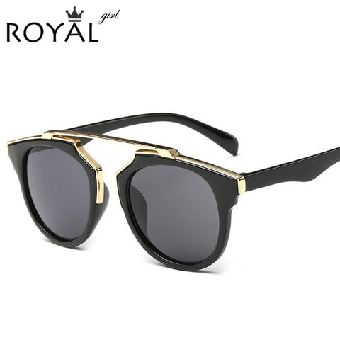 Women brand sunglasses round mirrored shades cat eye glasses ss206
