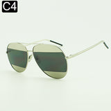 SPLIT Sunglasses Women Or Men Brand Patchwork Mirror Lens Pilot Sun Glasses