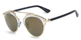 Totalglasses Gold Metal Sunglasses Women Original Brands Sunglasses Style Sunglases