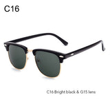 Adiglass Brand Classic Half Metal Sunglasses Men Women Glasses Mirror Sun Glasses Gafas UV400