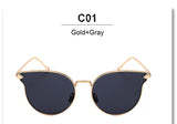 Italy Famous Hipster Brand Women Sunglasses Cat Eye Arrow Shapes Mirror Oval Cateye Men Sun glasses