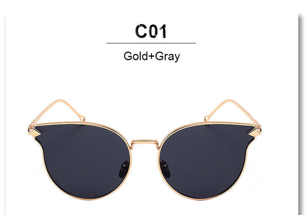 Italy Famous Hipster Brand Women Sunglasses Cat Eye Arrow Shapes Mirror Oval Cateye Men Sun glasses