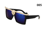Hot-selling sunglasses men brand Gold 3D Lion sun glasses Gafas De Sol Femenino masculino 96876