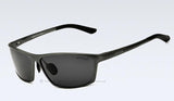 Aluminum Men's Polarized Sunglasses Sports Sunglass Men Driving Blue Mirror Sun Glasses Goggle VEITHDIA 6520 sunglasses