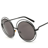 AEVOUGE Sunglasses Women Alloy Round Hollow Frame Good Quality Sun Glasses UV400 AE0175
