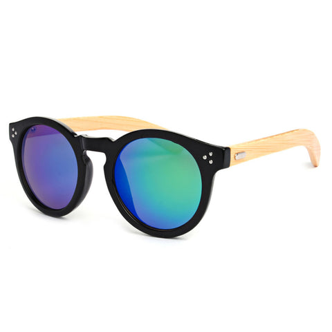 Retro trend sunglasses vintage bambu round sunglasses women men 3204