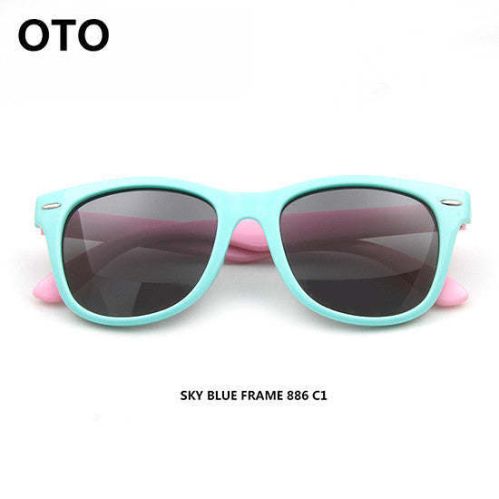 OTO Classic Baby Kids Polarized Sunglasses Children TR90 Frame UV400 Sun Glasses Goggles With Car Case