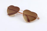 BOUTIQUE Heart Shaped Sunglasses WOMEN metal Reflective LENES sun GLASSES MEN sports Mirror
