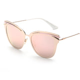 Contain Rose Gold!Alloy Cat Eye Sunglasses Cosy Shades Men Women Brand Sun Glasses H817