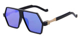 MERRY'S Square Men Sunglasses Flat Coating Sunglasses