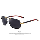 MERRY'S Men Aluminum Polarized Sunglasses EMI Defending Coating Lens Classic Brand Driving Shades S'8714