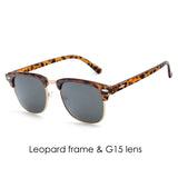 Classic Sunglasses Men Women Brand Half Metal Mirror Sun Glasses Gafas UV400 PA0528