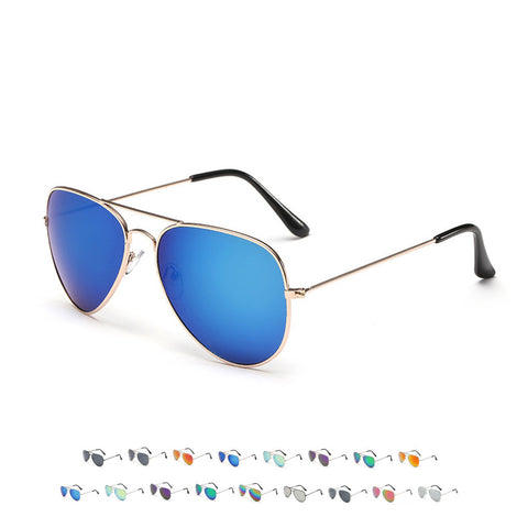 Men/Women Metal Frame Eyeglass Sunglasses color film Glasses Outdoor Travel portable glass
