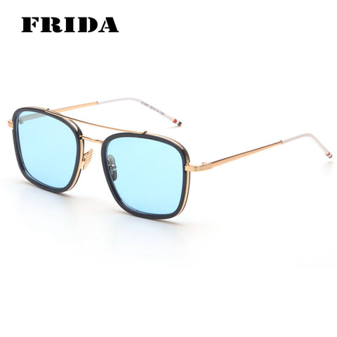 FRIDA Retro Square Thom Browne Sunglasses Men Women Vintage Retro Shades UV400 Gafas de sol
