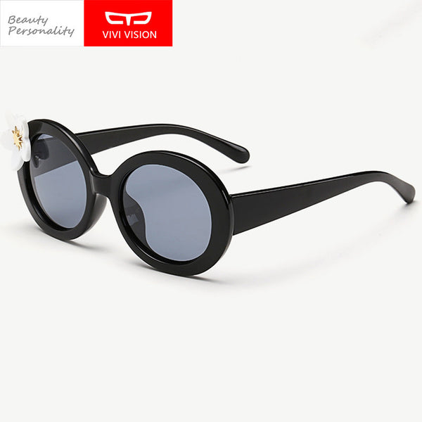 [ VIVI VISION ] Children Polarized Sunglasses Brand Glasses With Flower Kids Goggle