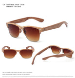 ARTORIGIN Half Frame Wood Sunglasses Women Men Wooden Glasses Rivet Brand Dropshipping AT014