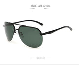 TSHING Aluminum Alloy Pilot Polarized Sunglasses Men Driving Coating Mirror Sun Glasses Driver Outdoor Polaroid Sunglasses