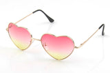 Women Love Heart Shape Sunglasses Mirror Brand Men Metal Goggle Sunglasses UV400 Reflective