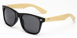 Rivets classic bamboo sunglasses mens women real bamboo sun glasses mirror matte black uv400 gafas sol