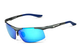 Aluminum Magnesium Sunglasses Polarized Sports Men Coating Mirror Driving Sun Glasses 6562