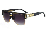 Men sunglasses square semi rimless sun glasses men unisex UV400 occhiali da sole