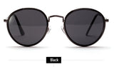 Vintage Round Sunglasses For Men, Women Wire Metal Frames Flash Mirrored Lenses Sun Glasses Points Shades 3475