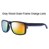 Classic Brand Men's Holbrook Wood Grain PC Sunglasses Women Men Sports Square Sun Glasses