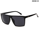 STORY Style Steampunk Square Sunglasses Men SKULL Logo All Black Coating Glasses Women Retro gafas de sol