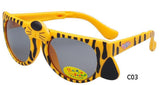 Folding Silicone Soft Happy Children's Polarized Sunglasses Tiger Kids Sunglasses Sunglasses