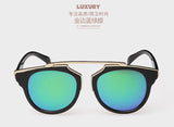 REAL Brand Retro Men Sunglasses Cat Eye Mirror Lens Sunglasses Women polarizado Coating Model
