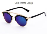 Vintage Metal Frame Sunglasses Women CatEyes Sun Glasses Men Real UV400 YJ172