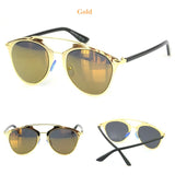 Contain Rose Gold!Alloy Cat Eye Sunglasses Cosy Shades Men Women Brand Sun Glasses H817