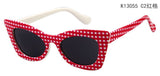 Brand Cat Eye Glasses Kids Sunglasses Vintage Coating Sunglass gafas de sol K13055