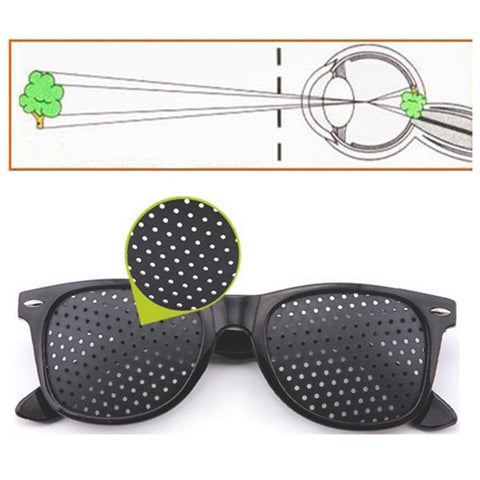 Style 1PCS Unisex Glasses Anti-fatigue Stenopeic Pinhole Eyesight Improve Vision Care Sunglass