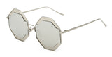 Europe Men Sunglasses Women Retro Goggles Mirror Lens Women Sunglass OverRound Metal UV400