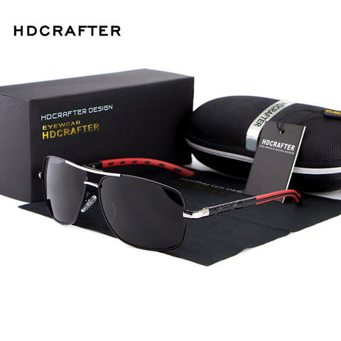 Men Design Polarized Driving Sports Rectangle Sun Glasses UV400 Sunglasses Men with Box