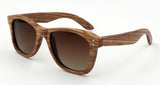 Zebra Wood Sunglasses With Box Handmade Men Fashionable Wooden Glasses Sport Mirror Polarized