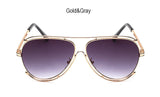 Pilot Sunglasses Women Italy Hollow Sun Glasses Mirror Goggle UV400 Shades