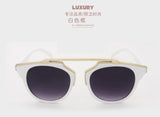 REAL Brand Retro Men Sunglasses Cat Eye Mirror Lens Sunglasses Women polarizado Coating Model
