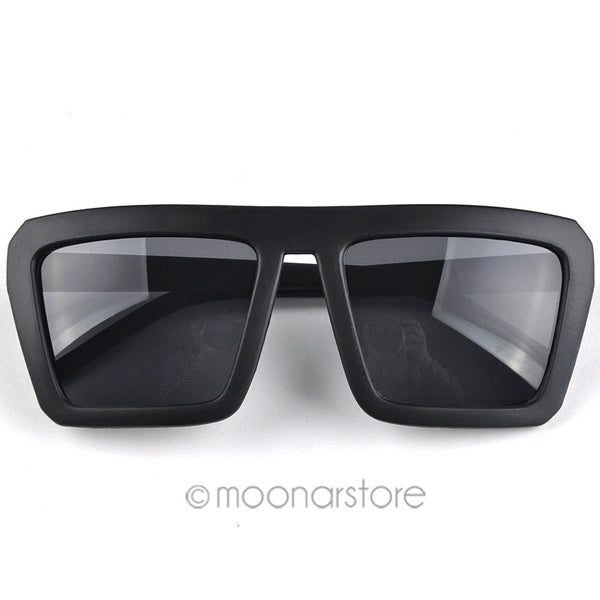 Steampunk Square Sunglasses Men All Black Coating Sun Glasses Women Brand Retro gafas de sol