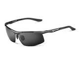 Aluminum Magnesium Sunglasses Polarized Sports Men Coating Mirror Driving Sun Glasses 6562