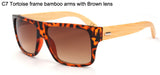 Bambu temples wood sunglasses gafas de sol bamboo masculino senhora 3301