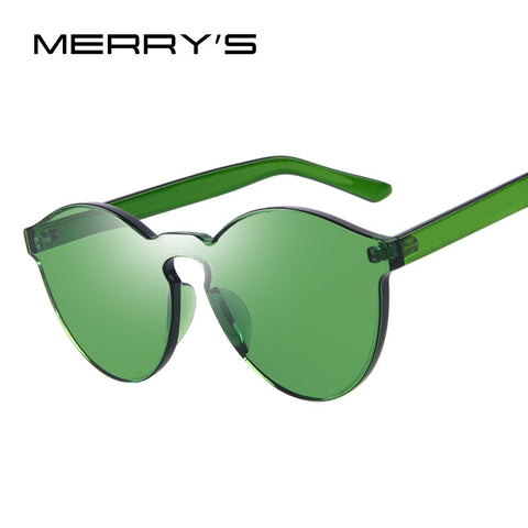 MERRY'S Women Sunglasses Cat Eye Shades Sun glasses Integrated Candy Color UV400