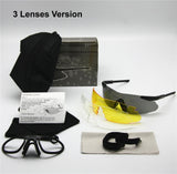 US Ice Military Goggles with Original Logo, 3 or 5 Lenses RX Inserts Rimless Army Sunglasses Ballistic Eyeshields