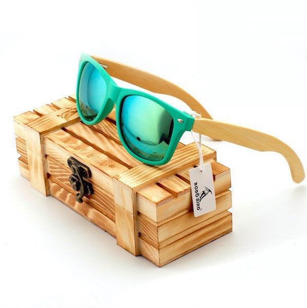 Polarized Items Sunglasses Bamboo Wooden Holders Sunglasses for Driving Men & Women with Wooden Box