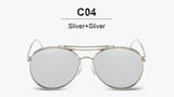 Pilot Oversized Sunglasses Men Women Korea Brand Sun Glasses