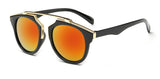 Women brand sunglasses round mirrored shades cat eye glasses ss206