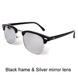 Classic Half Metal Sunglasses Men Women Brand Mirror Sun Glasses Gafas UV400 Man Shades CC0462
