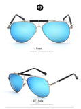 Leather Men Sunglasses Metal Frame Men's Glasses Sunglasses UV400